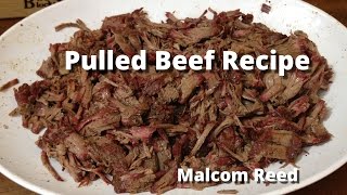 Pulled Beef Sandwich  Smoked Chuck Roast Recipe with Malcom Reed HowToBBQRight [upl. by Otrebmuh]