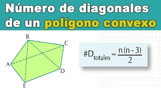 Número total de diagonales en un polígono convexo [upl. by Eizzik]