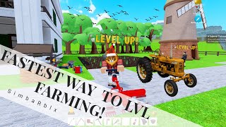 🌾HOW TO FASTEST LEVEL UP FARMING🌾 Welcome to Farmtown 2 [upl. by Attiuqahs]