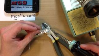 Pl259 Solder On Installation Guide for RG8X Coaxial Cable Full HD [upl. by Htims949]