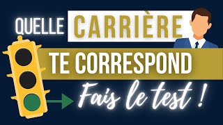 Quelle CARRIÈRE te correspond  TEST DE PERSONNALITÉ [upl. by Radek585]