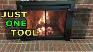 DIY Fireplace Door Installation Pleasant Hearth [upl. by Rosemary]