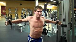 How To High Cable Chest Fly [upl. by Bachman]