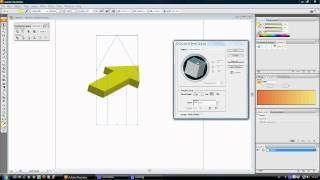 How to easily draw a 3d Vector Arrow in Illustrator CS [upl. by Alba]