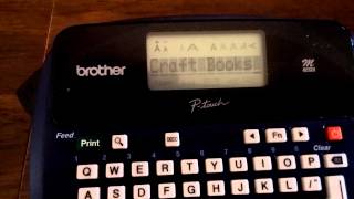 Brother PTouch Electronic Labeler [upl. by Attenohs646]