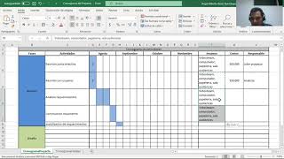 como crear un cronograma de actividades en excel [upl. by Yrrehc]