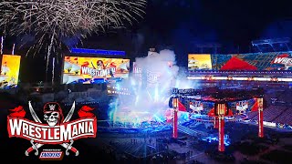 WrestleMania 37 set reveal at Raymond James Stadium [upl. by Ariem]