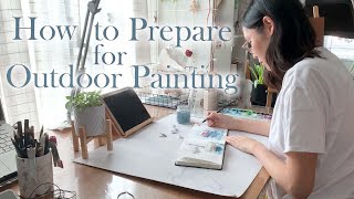 How to Build your Confidence amp get Comfortable for Pleinair Outdoor Painting  Studio Art Vlog [upl. by Ytsirhc391]