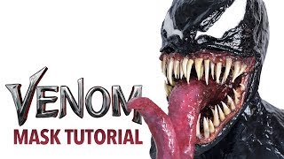 DIY Venom Halloween mask tutorial [upl. by Leis]