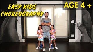 Easy Kids Choreography  Hip Hop Dance Tutorial AGES 4  MihranTV [upl. by Jobyna197]