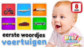 Woordjes leren • VOERTUIGEN • Baby tv Nederlandse baby filmpjes [upl. by Ahsotan281]