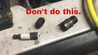 Removing broken Spark Plugs [upl. by Roselle]