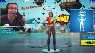 Streamers React To Brand New Bim Bam Boom Emote In The Fortnite Item Shop [upl. by Yrnehnhoj22]