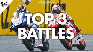 Jorge Lorenzos top 3 battles  ThankYouJorge [upl. by Assennev920]