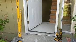 Jeld Wen Front Door Installation  Really crappy products and craftsmanship PART 1 [upl. by Radley]