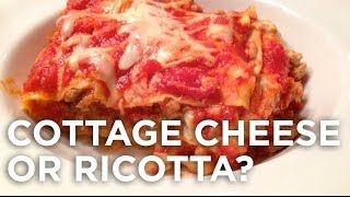 LASAGNA DEBATE Ricotta Cheese VS Cottage Cheese [upl. by Margalo]