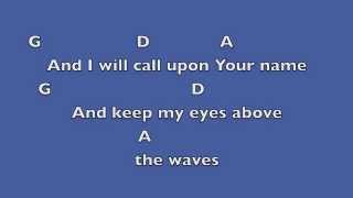 Oceans where feet may fail Key D Lyrics amp Chords [upl. by Auhoj296]