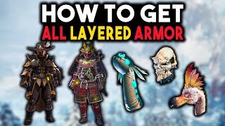 How To Get All Layered Armor Sets  Monster Hunter World Layered Armor Complete Guide [upl. by Royd]