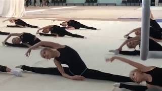 Rhythmic Gymnastics Conditioning in Russia [upl. by Ybbob]