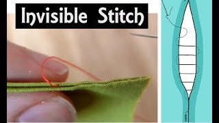 How to Sew The Invisible Seam Stitch  Hand Sewing Tutorial for Beginners  LadderSlip Stitch [upl. by Nhguahs]