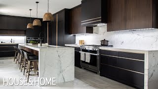 House Tour Luxe Dark amp Modern Kitchen [upl. by Asennav]