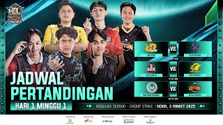 🔴LIVE  MDL ID S11  Regular Season  Minggu 1 Hari 1 [upl. by Winston]