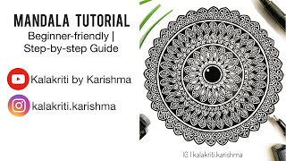 How to Draw Mandala  BeginnersTutorial mandalatutorial mandala mandalapatterns [upl. by Assital177]