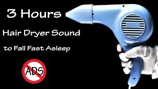 Hair Dryer Sound 103  3 Hours Long Extended Version [upl. by Katharyn]