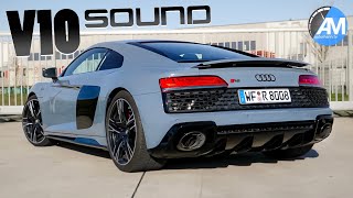 AUDI R8 Facelift  9000 rpm V10 SOUND🔥 [upl. by Zigrang]