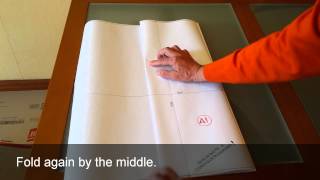 How to fold A1 to A4 [upl. by Sawyer]