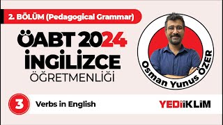 3  Verbs in English  ÖABT 2024 İNGİLİZCE ÖĞRETMENLİĞİ [upl. by Soisatsana]