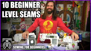 10 Beginner Level Sewing Seams How to use a sewing machine tutorial  Brother ST150HDH [upl. by Labaw553]