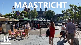 4k Walking Tour  Maastricht Historic City Center  Netherlands  60fps [upl. by Sesilu]