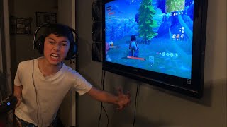 INSANE KID RAGES OVER FORTNITE SMASHES CONTROLLER [upl. by Peh]