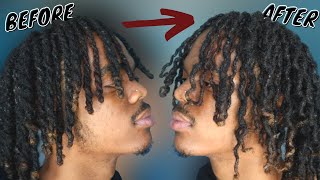 How To Get Curly Dreadlocks  Two Strand Twist Out  Hightop Dreadlocks [upl. by Yzeerb]