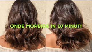 ONDE MORBIDE in 10 MINUTI anche per capelli corti [upl. by Ahsatin35]