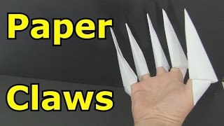 How to Make Paper Claws [upl. by Niarbo]