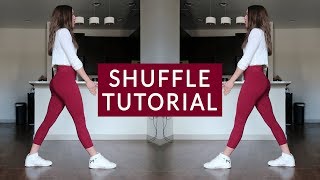 Shuffle Tutorial Basics Running Man T Step and Variations [upl. by Aketal]