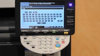 Konica Minolta  How to add a fax number [upl. by Ahseya599]