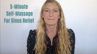 5Minute SelfMassage For Sinus Relief [upl. by Ahseeyt]