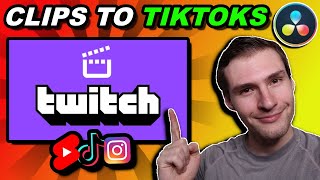 How to Edit Gaming Clips For TikTok In Davinci Resolve [upl. by Raynata]