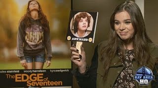 HAILEE STEINFELD INTERVIEW gets quotAWKWARDquot THE EDGE OF SEVENTEEN SAN FRANCISCO STARVING VIDEO [upl. by Oirevas]