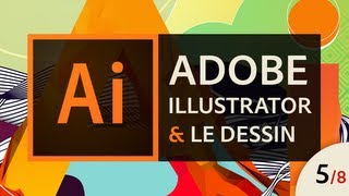 Adobe Illustrator  Apprendre à dessiner 58  Exercice quotCourbesquot [upl. by Wilinski]