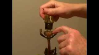 Wiring a Lamp  Wire a Lamp Socket [upl. by Cordier]