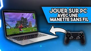 COMMENT JOUER SUR PC AVEC UNE MANETTE PS4 SANS FIL   TUTO [upl. by Rayham]