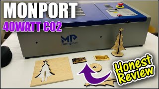 MONPORT 40Watt C02 Laser Engraver  Honest Review [upl. by Atlee]