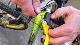 Fixing a bicycle brake lever [upl. by Gnad]