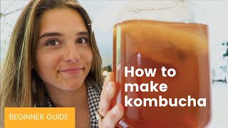 How to make Kombucha  FERMENTATION beginner guide [upl. by Lenci]