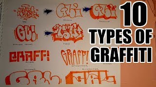 10 Types of Graffiti [upl. by Marduk]