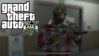 GTA5 1  Braquage de Banque avec TREVOR [upl. by Holtz985]